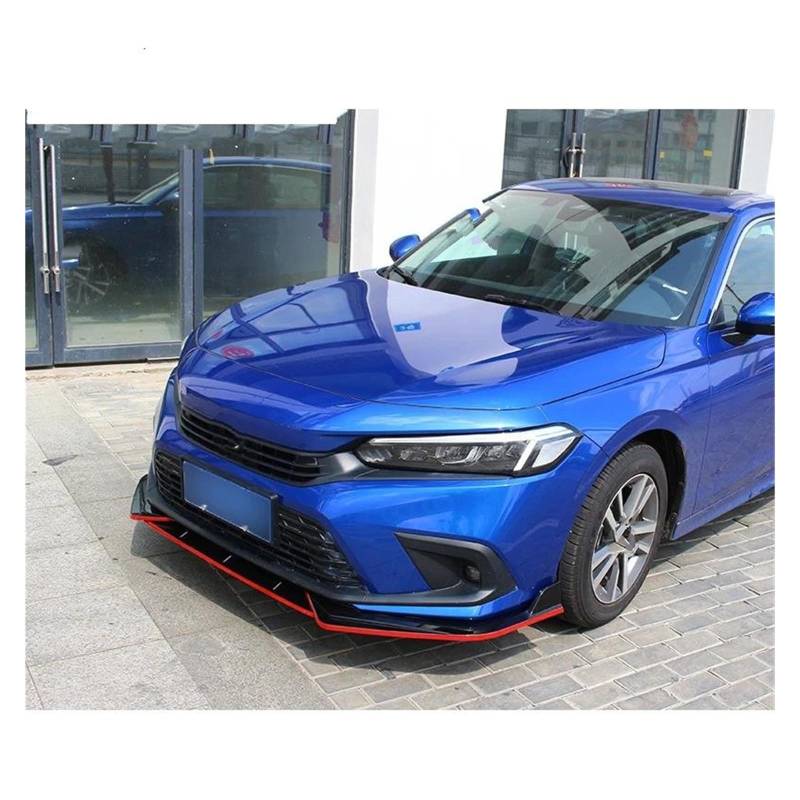 Frontstoßstange Spoiler Für Civic 11. 2022 Auto Segmentiert Sport Front Schaufel Stoßstange Körper Kit Splitter Außendekoration Modifiziertes Zubehör Auto Frontlippe Spoiler(A) von OJTEMHBH