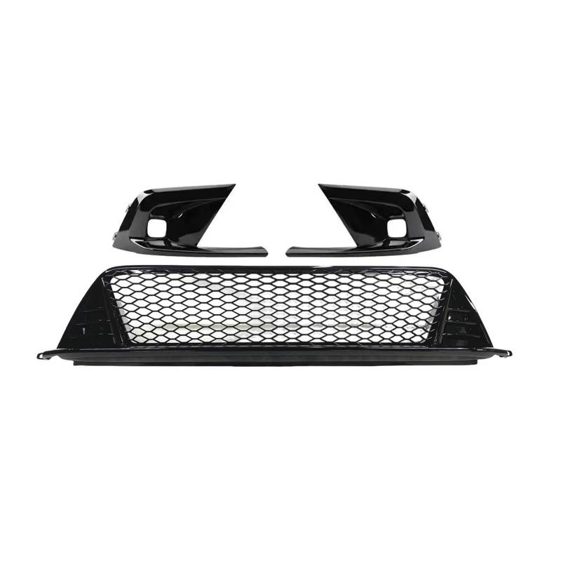 Frontstoßstange Spoiler Für Civic 11th 2022-2024 Kühlergrill Unteren Grill + Seitliche Stoßstange Haube Nebel Licht Lampe Abdeckung Lufteinlass Vent Rahmen Trim Schatten Auto Frontlippe Spoiler von OJTEMHBH