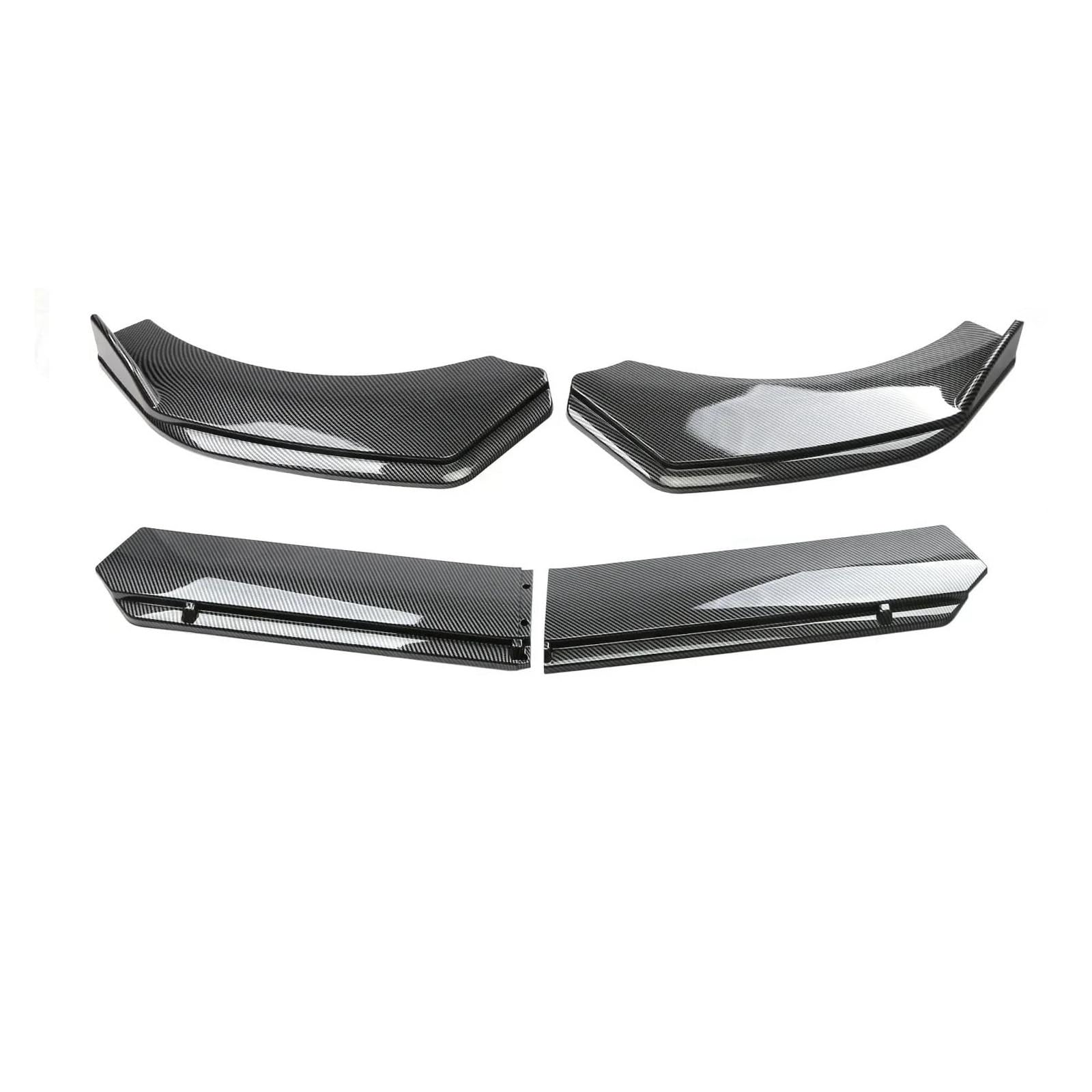 Frontstoßstange Spoiler Für Clio 4 5 RS GT 1993-2021 Auto Vorderen Stoßfänger Kinn Lip Spoiler Körper Kits Splitter Rock Diffusor Schutz Wache Auto Frontlippe Spoiler(Carbon Fiber) von OJTEMHBH