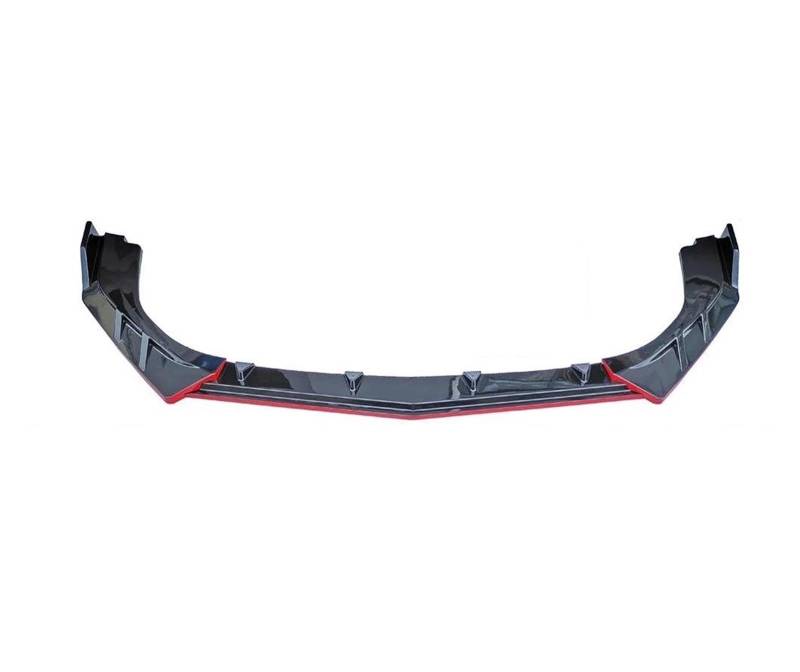 Frontstoßstange Spoiler Für Ford Für Fusion Für Mondeo 2022 + Frontschürze Lip Spoiler Seite Unteren Splitter Körper Auto Frontlippe Spoiler(Black Red) von OJTEMHBH