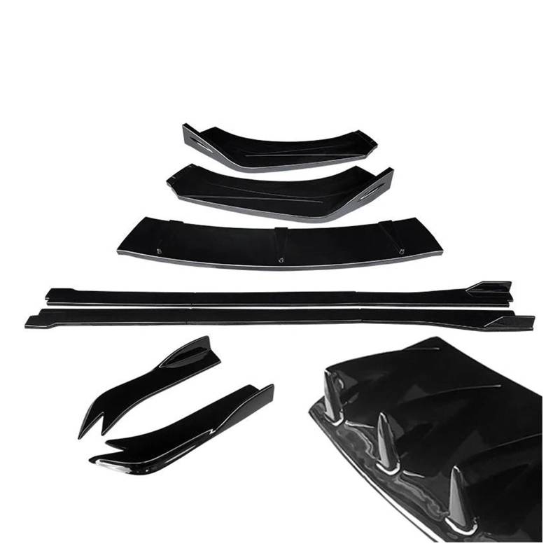 Frontstoßstange Spoiler Für Für A4 B7 B8.5 S4 RS4 A4L 2017-2022 Auto Frontstoßstange Splitter Lip Seitenschweller Erweiterungen Heckumschlingungswinkel Heckspoiler Auto Frontlippe spoiler(Gloss Black) von OJTEMHBH