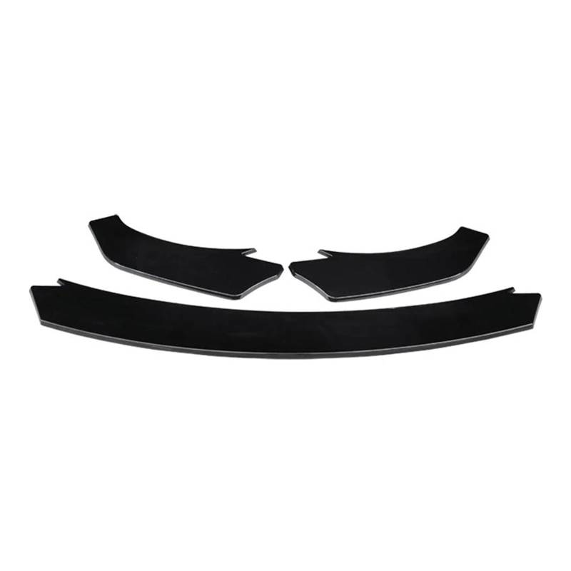 Frontstoßstange Spoiler Für Jaguar Für F-Type 2013-2019 3-teiliges Frontstoßstangenlippen-Bodykit Spoilerdiffusor Deflektor Sportmodifikationszubehör Auto Frontlippe Spoiler(Bright Black) von OJTEMHBH