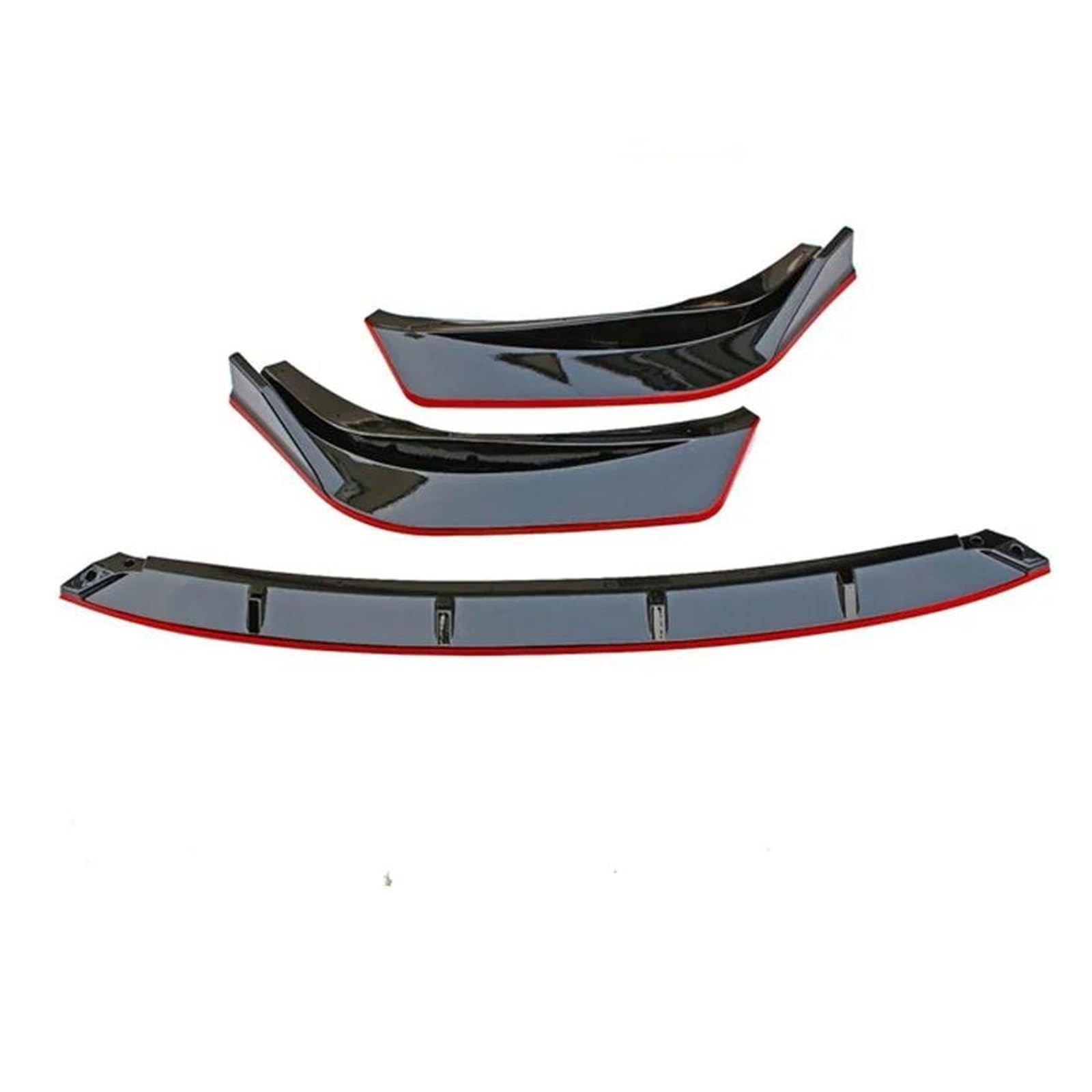 Frontstoßstange Spoiler Für Lexus Für IS250 IS350 IS300 F Sport 2014-2016 Auto Front Unter Stoßstange Lip Spoiler Seite Splitter Kits Guards Deflector Protector Auto Frontlippe Spoiler(Black Red) von OJTEMHBH