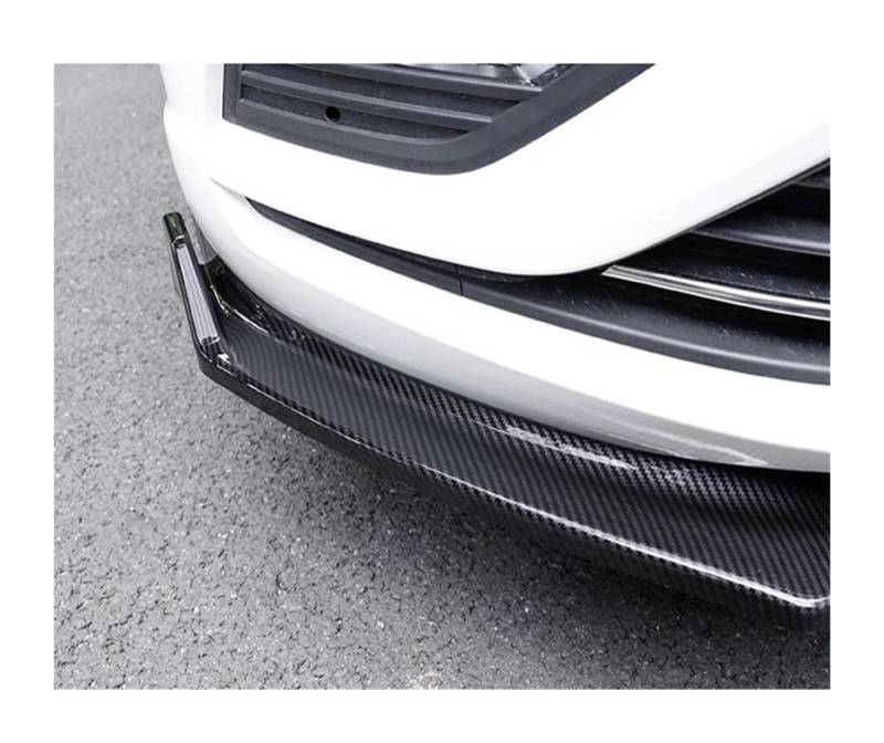 Frontstoßstange Spoiler Für VW Für Golf 7,5 Für Golf7,5 2014 5015 2016 2017 Unteres Bodykit Schwarz Glänzend Splitter Kinnklinge Frontspoilerlippe Auto Frontlippe Spoiler(Carbon Fiber Look) von OJTEMHBH