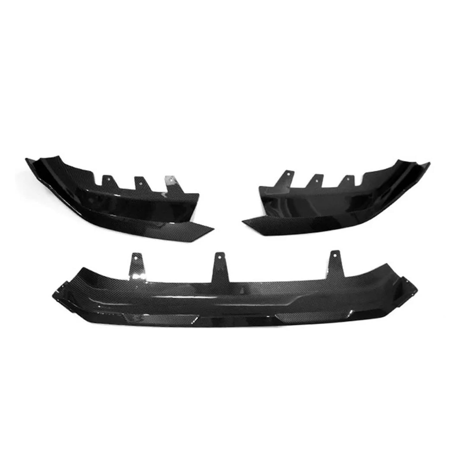 Frontstoßstange Spoiler Für X1 U11 2023 Dreistufige Frontlippe Splitter Spoiler Seite Untere Splitter Body Kit Auto Frontlippe Spoiler(Carbon Printed.) von OJTEMHBH