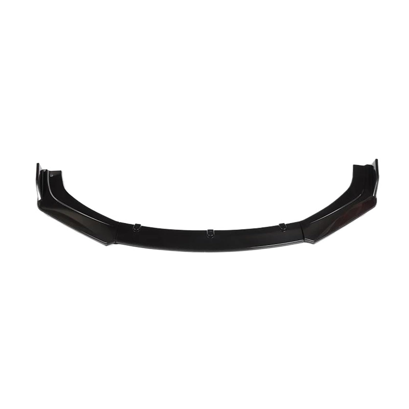 Frontstoßstange Spoiler Sport Style Modifikation Zubehör Universal Splitter ABS Material Lippe Auf Stoßstange Automotive Allgemeine Frontschaufel Frontstoßstange Auto Frontlippe Spoiler(Bright Black) von OJTEMHBH