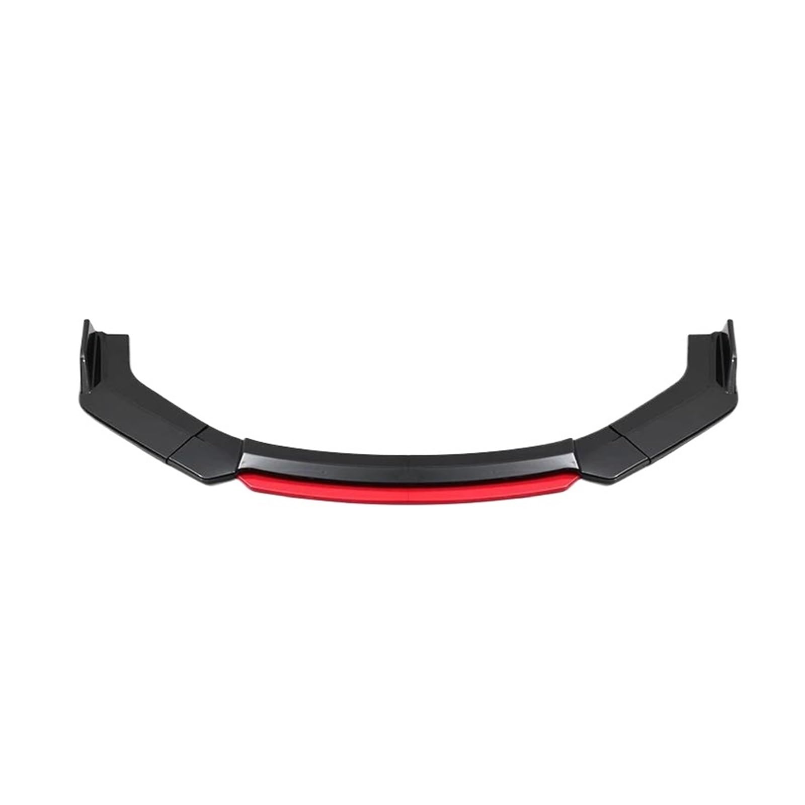 Frontstoßstange Spoiler Sport Style Modifikation Zubehör Universal Splitter ABS Material Lippe Auf Stoßstange Automotive Allgemeine Frontschaufel Frontstoßstange Auto Frontlippe spoiler(Black and Red) von OJTEMHBH