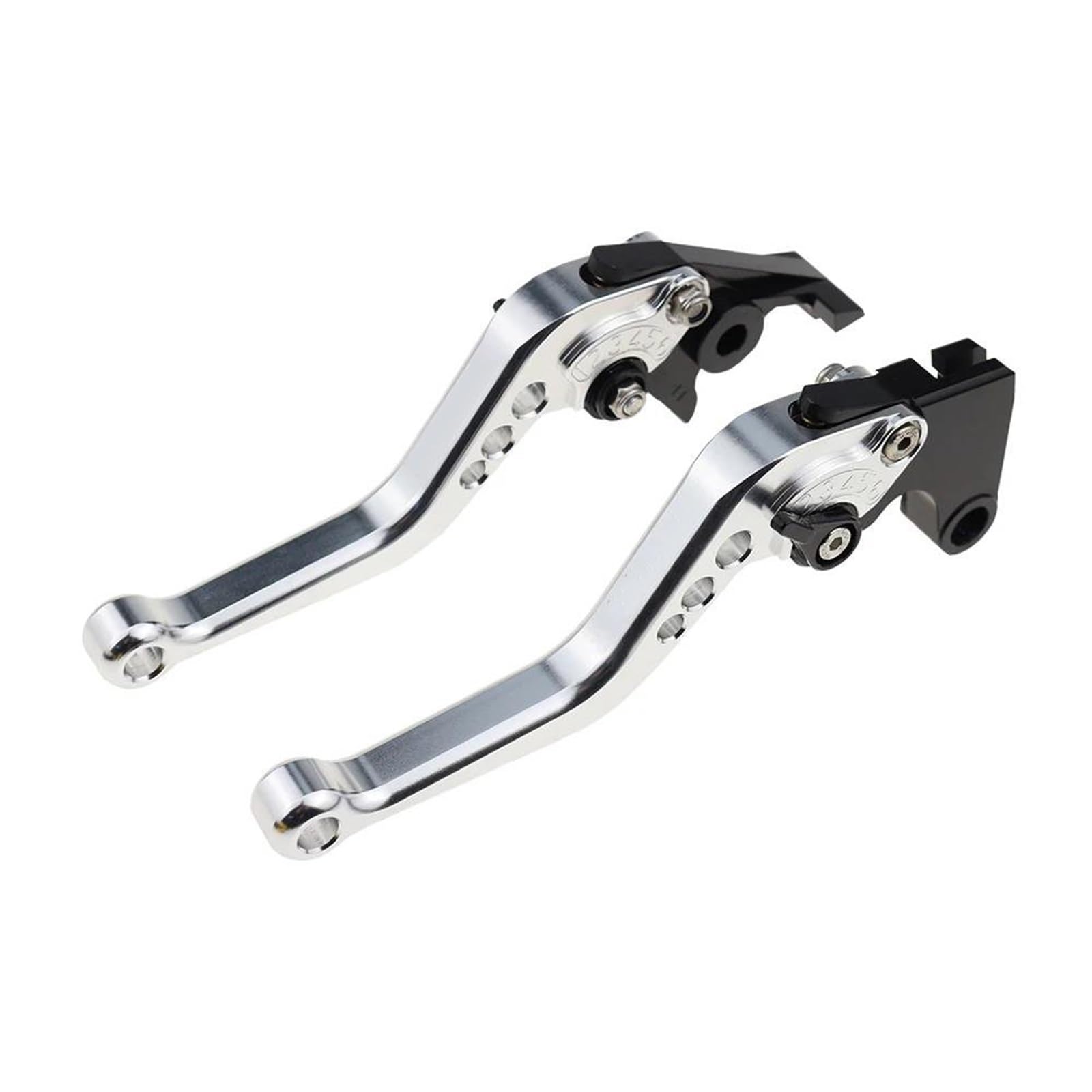 Motorrad Bremshebel Lenker Für Scrambler 400X 2023-2024 Für Scrambler 400 X Motorrad CNC-Zubehör Kurzbremskupplungshebel Einstellbarer Griffsatz Kupplungshebel Bremsgriff(A-Silver) von OJTEMHBH