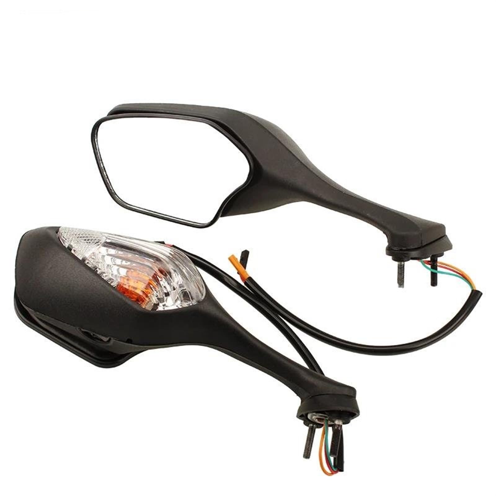 Motorrad Spiegel Motorrad Rearview Außenspiegel Mit Blinker Licht Lampe Für CBR1000RR Für CBR 1000 RR 2008-2013 ABS Rückansicht Spiegel Rückspiegel Seitenspiegel(Collapsible) von OJTEMHBH