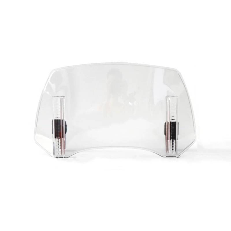 Motorrad Windschutzscheibe Für Kawasaki Für Suzuki Universal Motorrad Windschutzscheibe Verlängerung Einstellbare Spoiler Clamp-On Windschutzscheibe Deflektor Windabweiser Motorrad(B Transparent) von OJTEMHBH