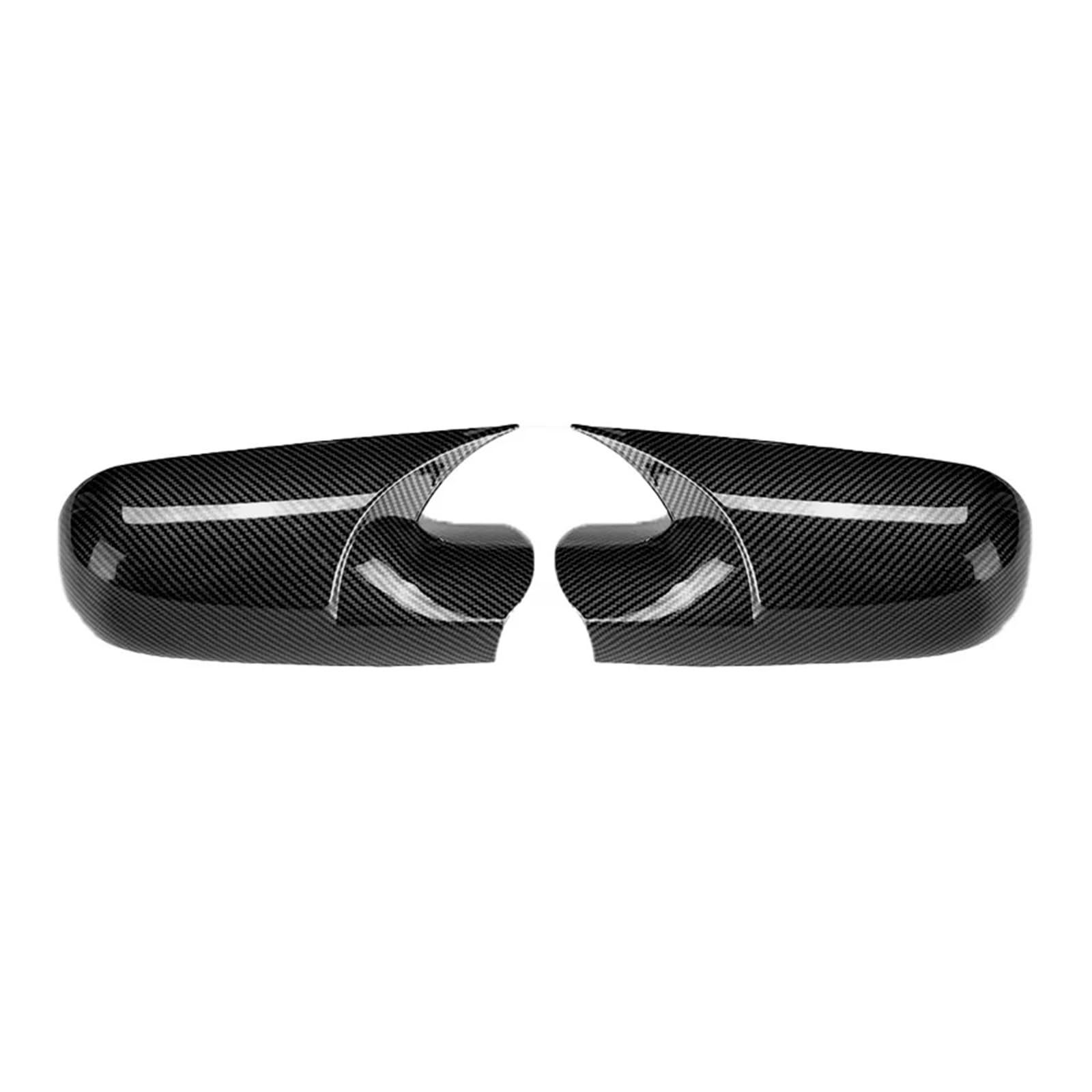 Rückspiegelgehäuse Für Megane 2 Für MK2 2002–2009, 2 Stück Auto-Seitentür-Rückspiegel-Abdeckung Tür Spiegelkappen(Carbon fiber pattern) von OJTEMHBH