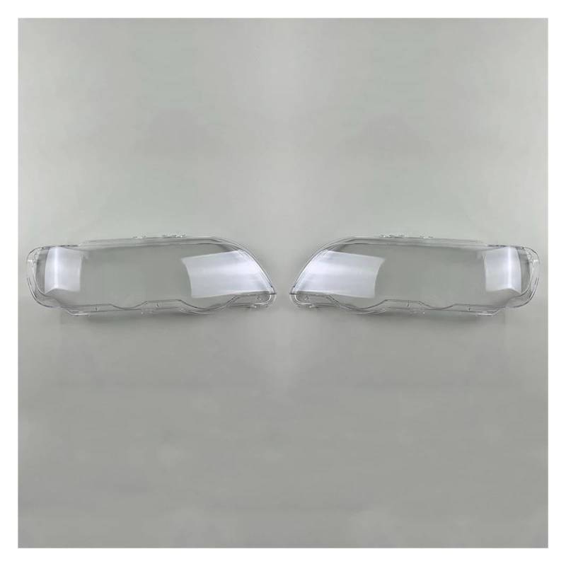 Scheinwerferglas Für X5 E53 2000-2003 Auto Scheinwerfer Fall Shell Licht Lampe Scheinwerfer Objektiv Abdeckung Scheinwerfer Transparent Lampenschirm Scheinwerfer Streuscheibe(Left and right) von OJTEMHBH