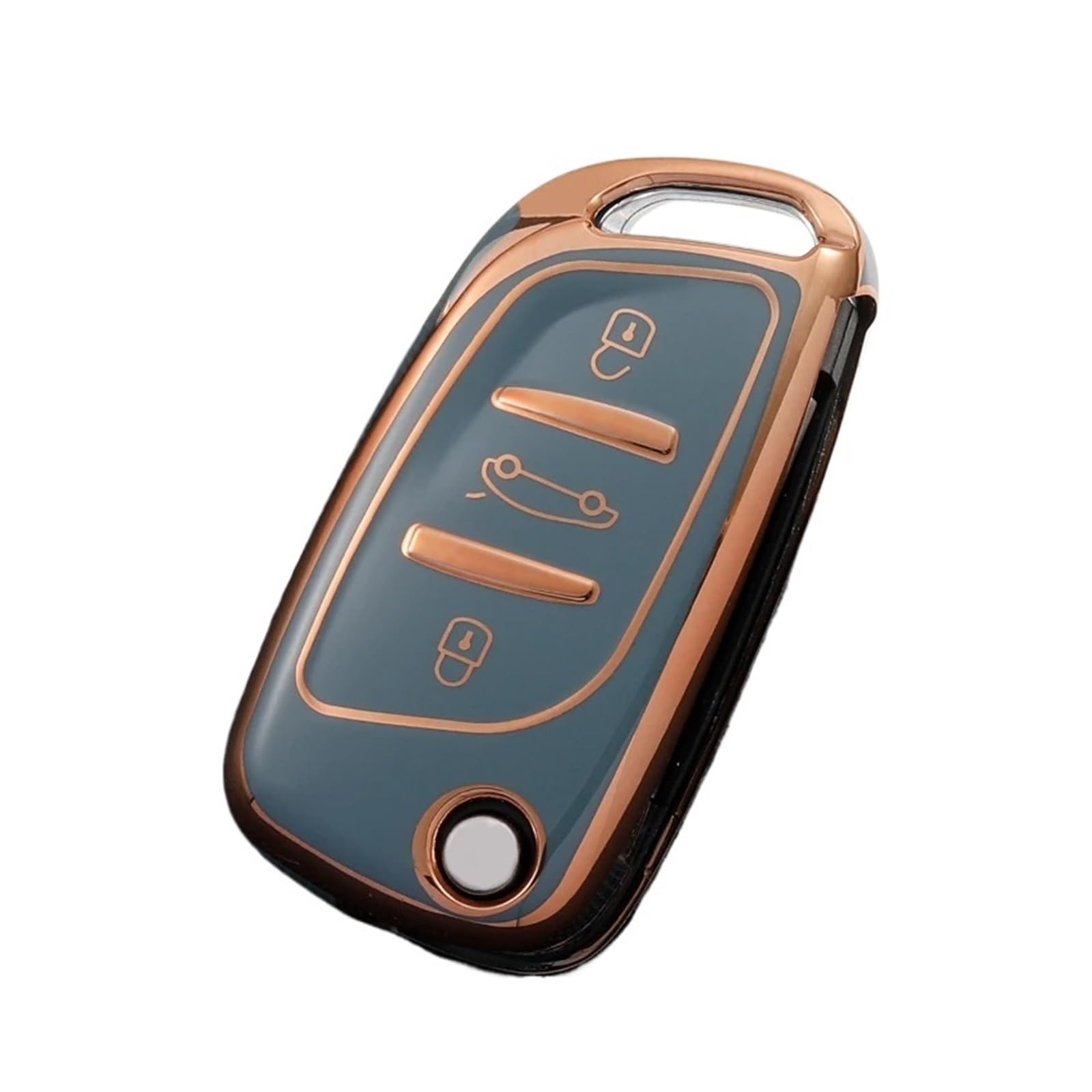 Schlüssel Gehäuse Für Citroen Für C1 Für C2 Für C3 Für C4 Für C5 Für DS3 Für DS4 Für DS5 Für DS6 Weiche TPU Remote Key Case Shell Fob Autoschlüssel Hülle Cover(4) von OJTEMHBH