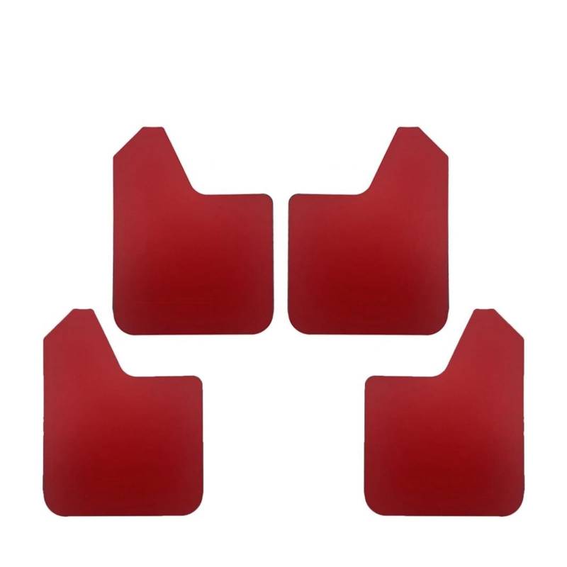 Schmutzfänger Für Auto Pickup SUV Van LKW Universal Schmutzfänger Schmutzfänger Splash Guards Kotflügel Vorne Hinten Kotflügel(4pcs red) von OJTEMHBH