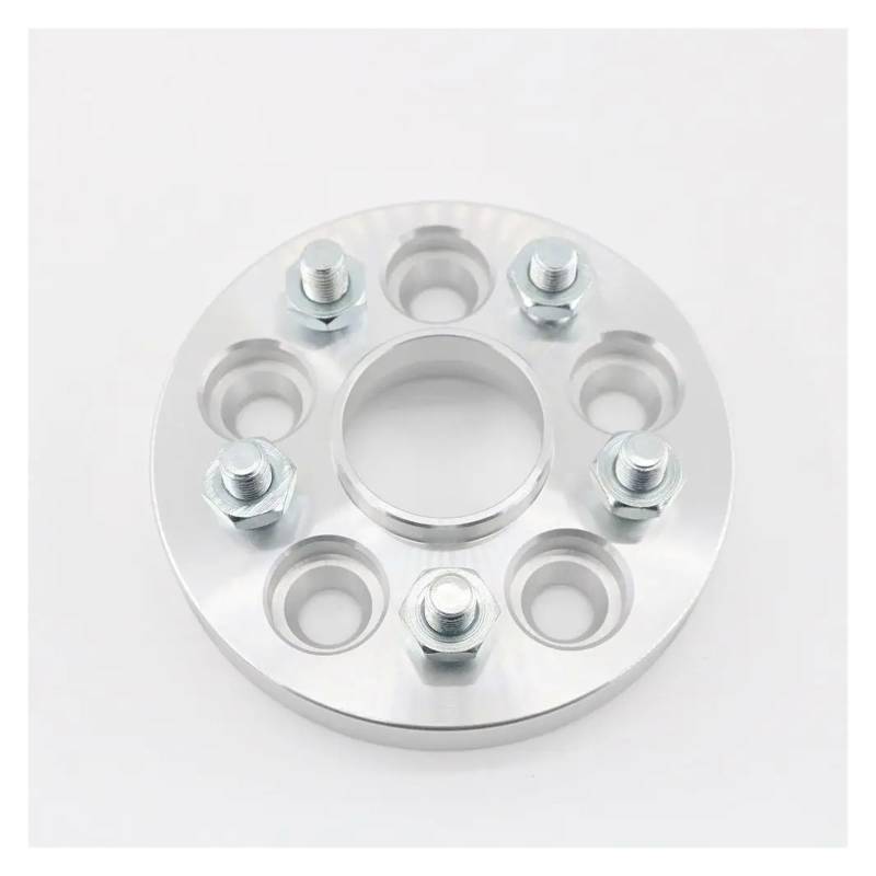 Spürverbreiterungsatz 2 Stücke Spurverbreiterungen Adapter Aluminium PCD 5x100 CB 57,1 Dicke 15mm / 20mm Bolzen 12x1,5 Auto Felgen Zubehör Distanzscheibe Räder(20mm) von OJTEMHBH