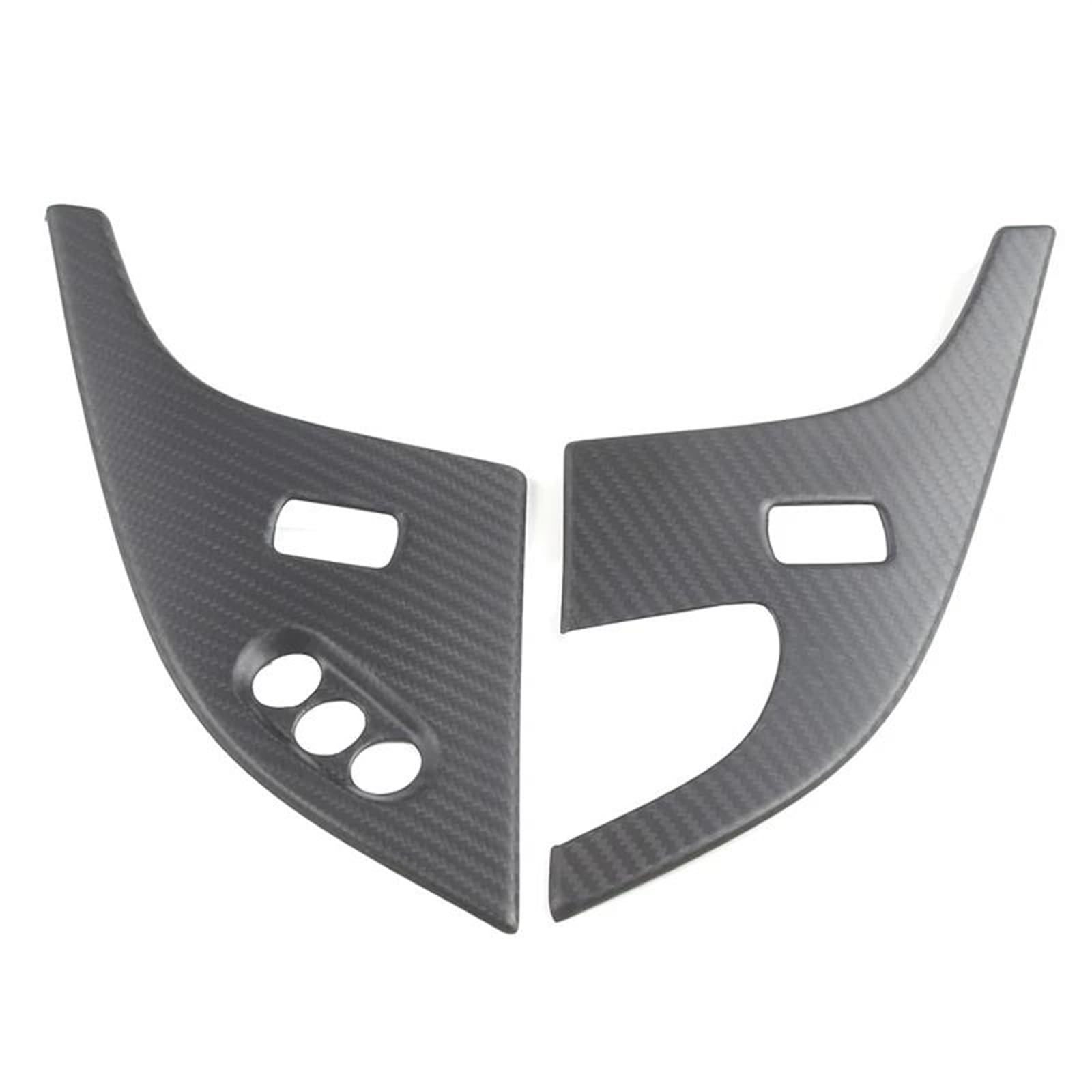 Verkleidung der Konsolenverkleidung Echte Kohlefaser Für Chevrolet Für Corvette C6 2005-2013 Auto-Kindersicherungs-Panel-Abdeckungsaufkleber Auto-Innenausstattung Panel Dekoration Trim(Matte Carbon fi von OJTEMHBH