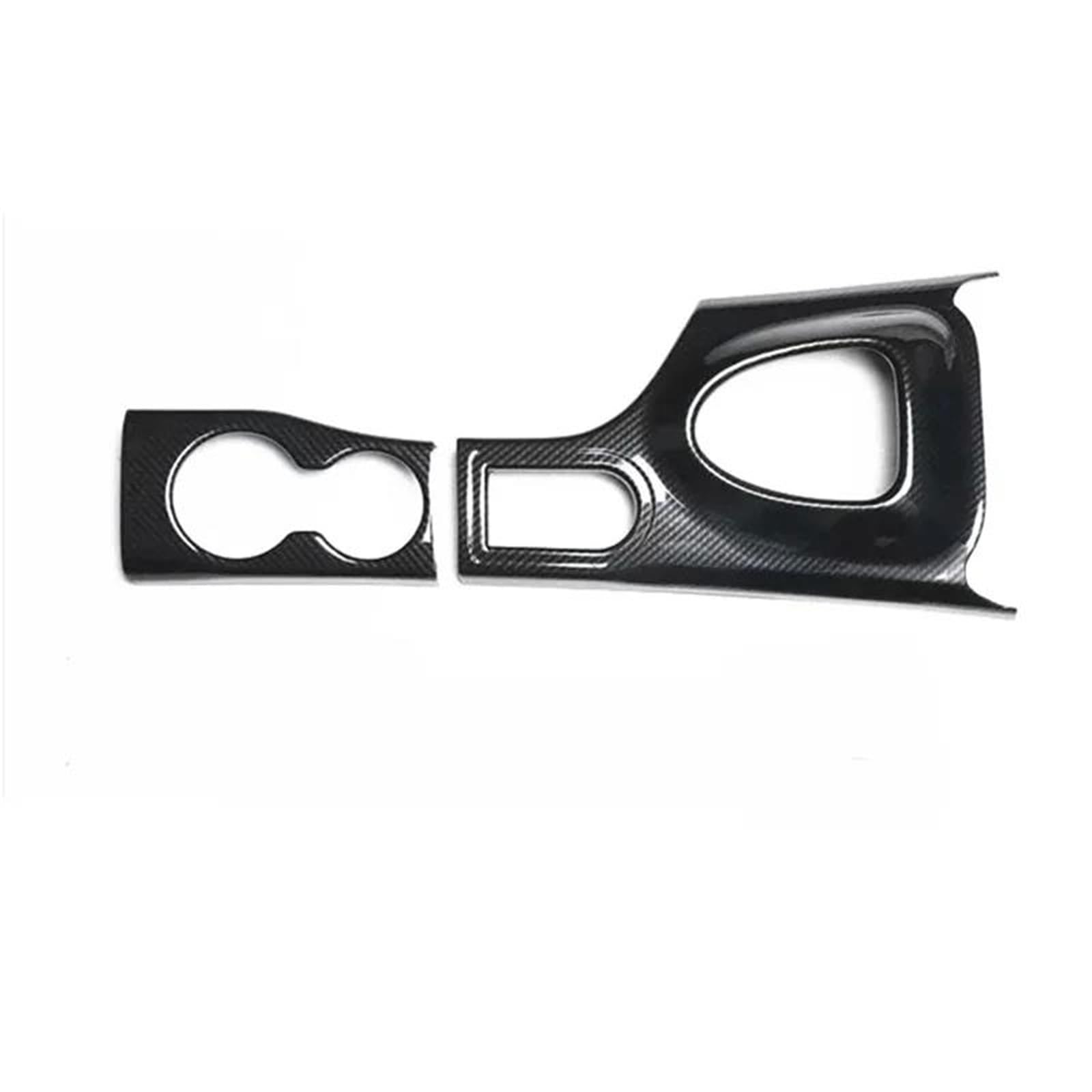 Verkleidung der Konsolenverkleidung Für Nissan Für Qashqai J10 2007-2013 Zubehör Carbon Fiber Style Innenverkleidung Wasserbecherplatte Schalthebelabdeckung Holzmaserung ABS Panel Dekoration Trim(Carb von OJTEMHBH