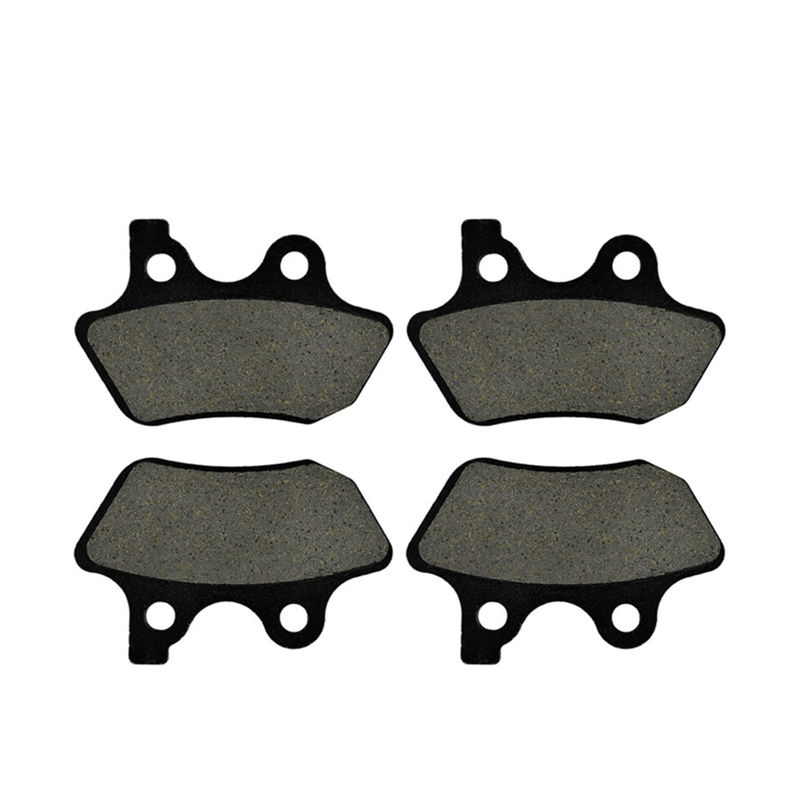 Motorrad vorne + hintere Bremsbeläge for FXSTC Softail Custom 2007 Black Semimetal Disc Brems Pad Set von OKEOLWTJ