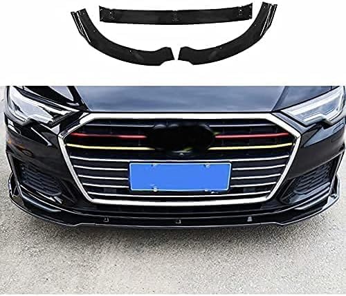 Auto Frontstoßstangen Lippenspoiler Splitter für Audi A6 S6 C7 C7.5 Sedan 2019,Kinnstoßstangen Diffusor,Auto FrontstoßStange Splitter Lippenspoiler Bodykit Schutz Zubehör von OKIIO