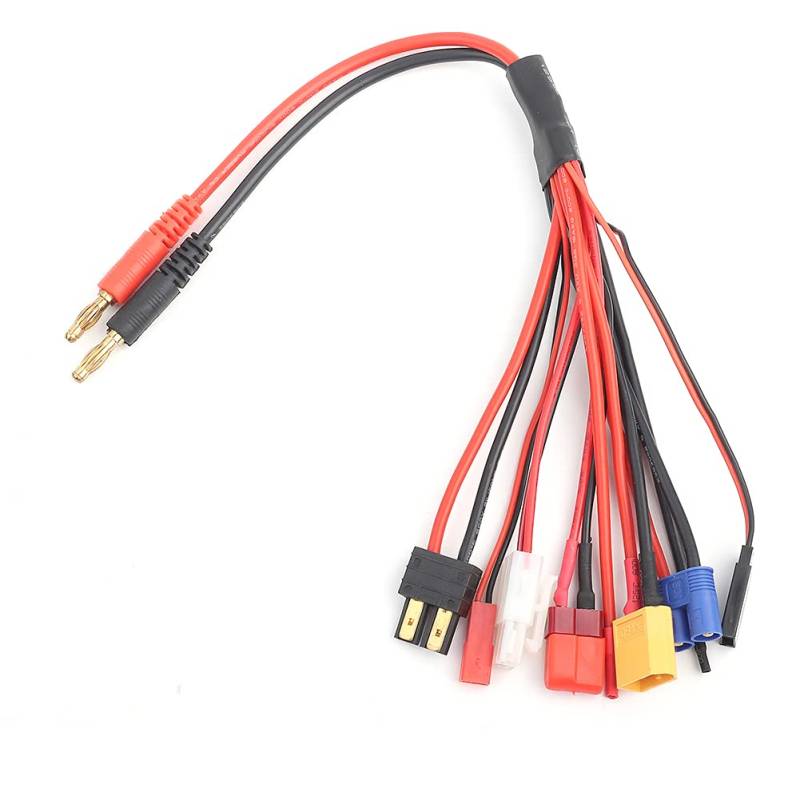 OKJHFD Akku-Ladegerät-Adapter, 8-in-1-Lipo-Akku, Multi-Ladestecker, Konvertierungskabel Für IMAX B6-Ladegerät, Stecker-Splitter-Kabel Für RC-Lipo-Laden von OKJHFD