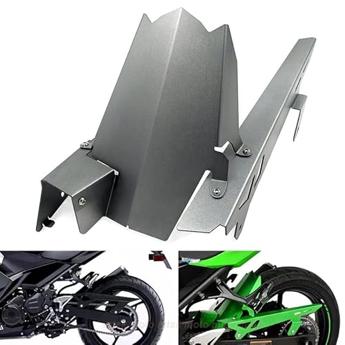 Motorrad-Schutzblech-Set, Schutzblech, Schutzblech, Schutzblech, Reifenabdeckung, Spritzschutz, Verkleidung für Kawasaki Ninja 250, 400 Z, Motorradzubehör (schwarz) von OKJSRPW