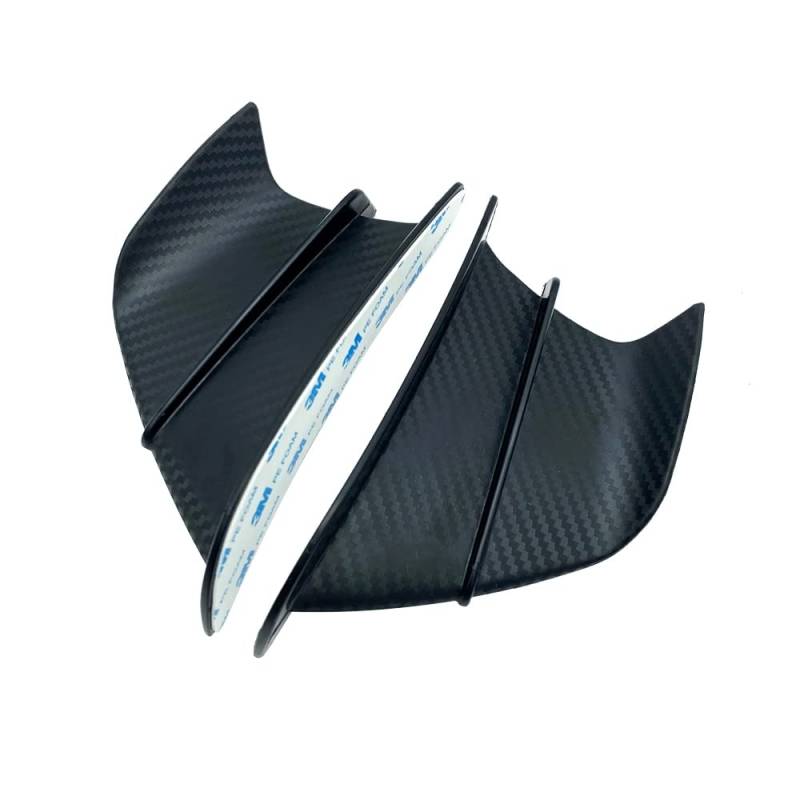 Motorradverkleidung Motorrad -Winglet aerodynamische Seitenflügelflossenspoiler -Frontverkleidung Abs Plastik for Yamaha YZF R15 YZFR15 V3 2017-2021 2019 2020 Motorradzubehör(A Matte Carbon Fiber) von OKJSRPW