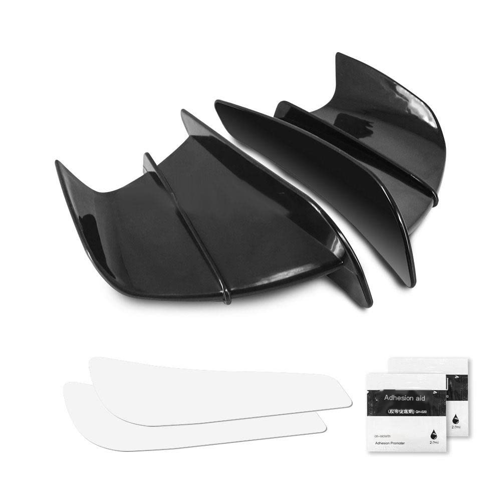 Motorradverkleidung Motorradverkleidung Aerodynamische Winglets Dynamic Wing Kompatibel mit CBR1000RR CBR600RR CBR650R CBR650F CBR500R CBR300R CBR125R RC213V Motorradzubehör (Schwarz) von OKJSRPW