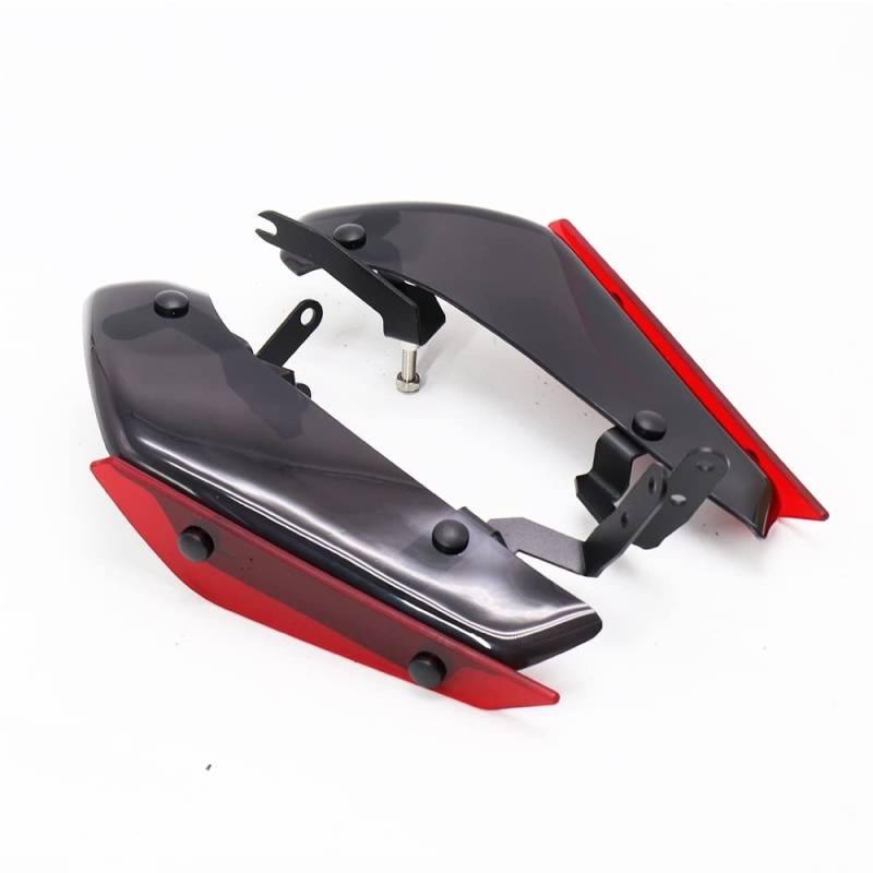 Motorradverkleidung Passend for Yamaha YZF-R1 YZF R1 2015-2021 Motorrad-Verkleidungsteile Aerodynamisches Flügel-Kit Fixed Winglet Verkleidungsflügel Motorradzubehör(Red) von OKJSRPW