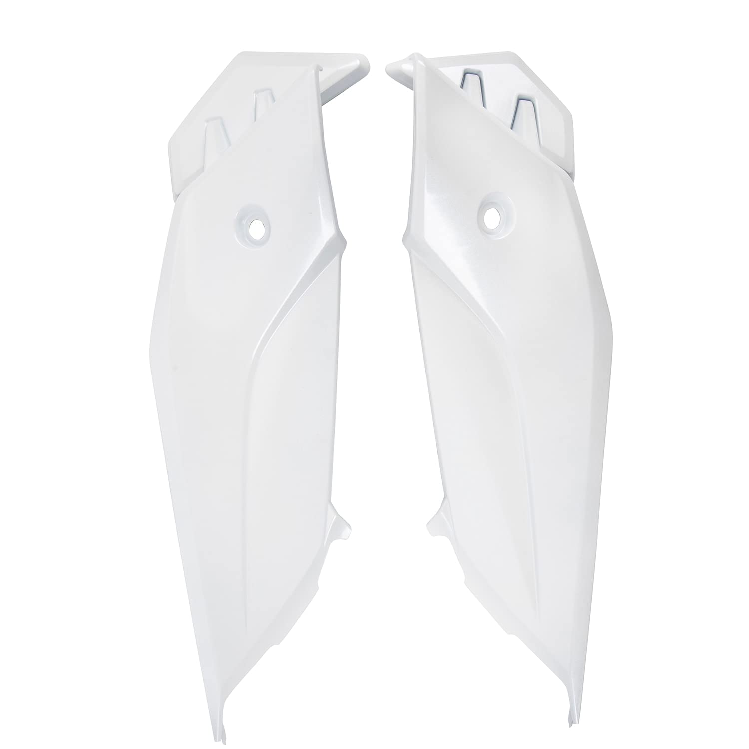 Motorradverkleidung Passt for Suzuki GSX-S750 2017 2018 2019 2020 2021 Sitzrahmenseitenabdeckung Motorrad Linke rechte Sitzverkleidung Bank Motorhalkplatte Motorradzubehör(White) von OKJSRPW