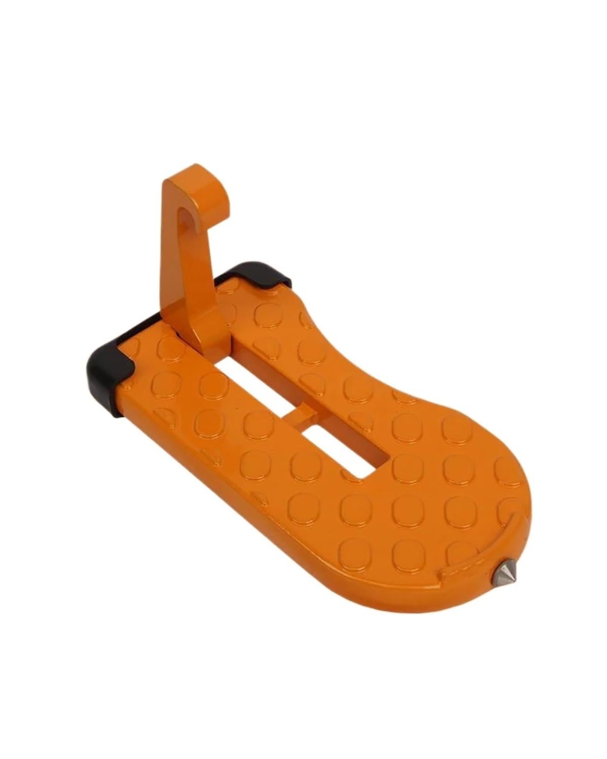 Car Door Step Auto-Fußstütze Faltbar Autotür-Dachträger Stufenverriegelungshaken Hilfsfußpedal Aluminiumlegierung Universalpedale Auto Trittstufe(Orange) von OKUHGYS