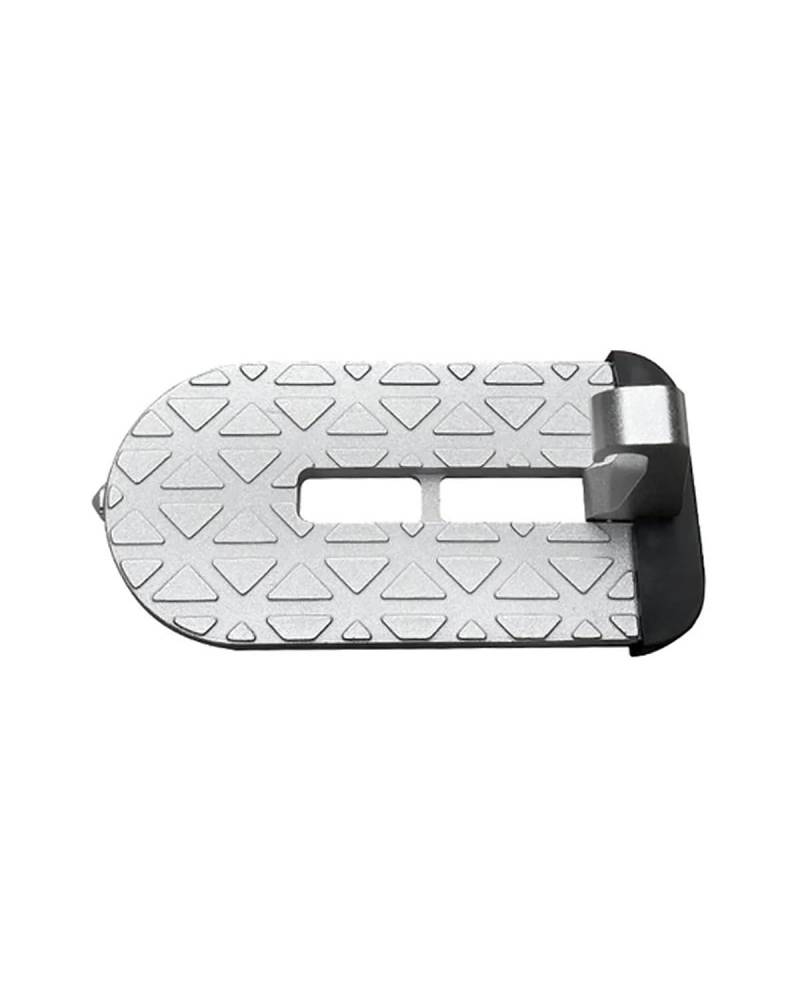 Car Door Step Faltbare Auto-Dachträger-Stufe Auto-Tür-Stufe Universal-Verriegelungshaken Hilfs-Walking-Auto-Fußpedal Aluminiumlegierung Auto Trittstufe(Silver) von OKUHGYS