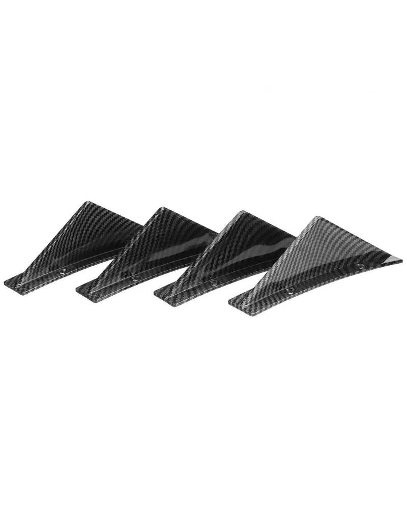 Heckstoßstangen Spoiler Für 300 Für 300C Glänzend Schwarz Heckstoßstange Diffusor Shark Fin Spoiler Lip Splitter Schutz Dachspoiler(Carbon Fiber Look) von OKUHGYS