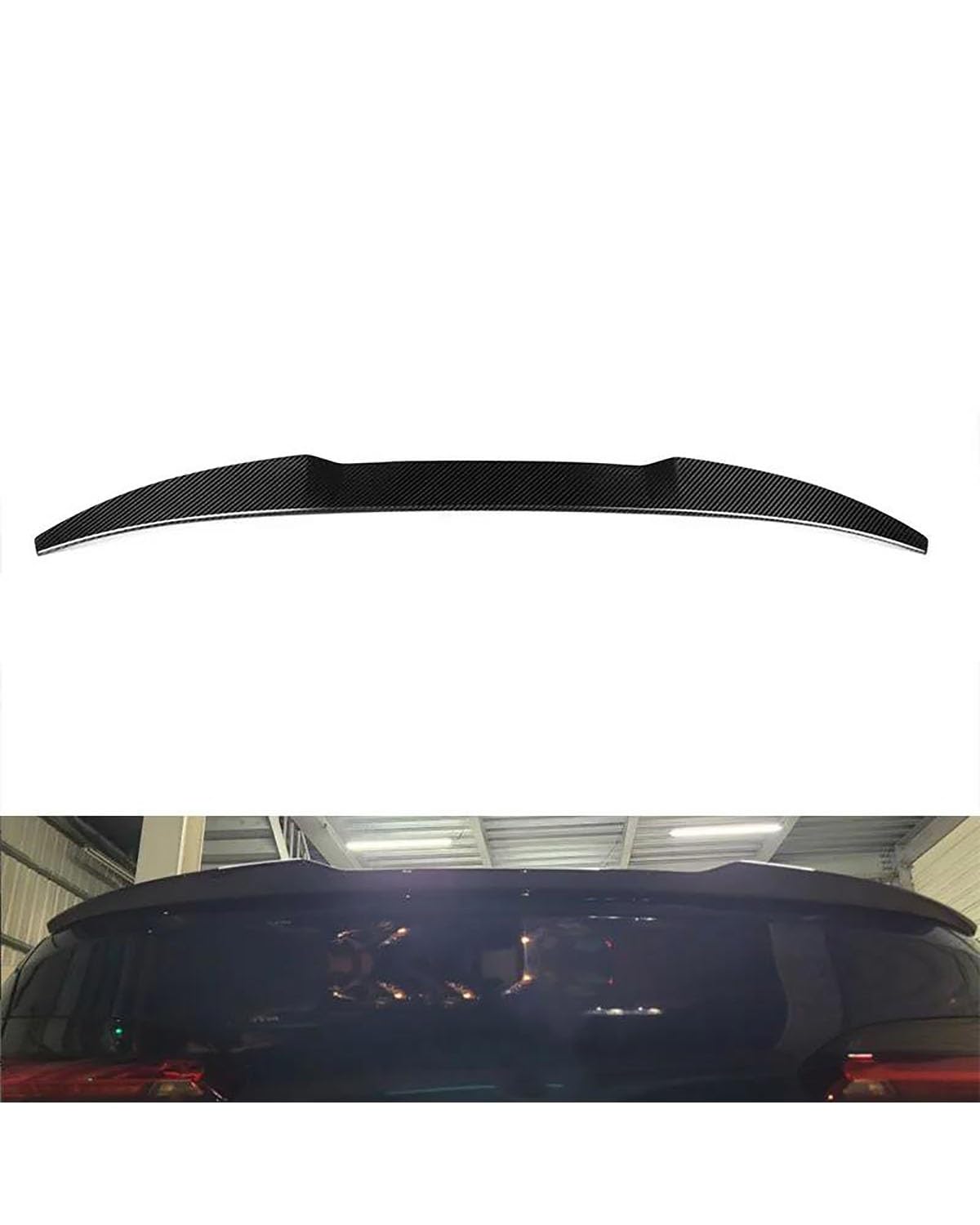 Heckstoßstangen Spoiler Für X4 G02 2019-2023 Carbon Fiber Auto Heckspoiler Flügel Lippe Stoßstange Verlängerung Hinten Stamm Spoiler Boot Flügel Dachspoiler von OKUHGYS