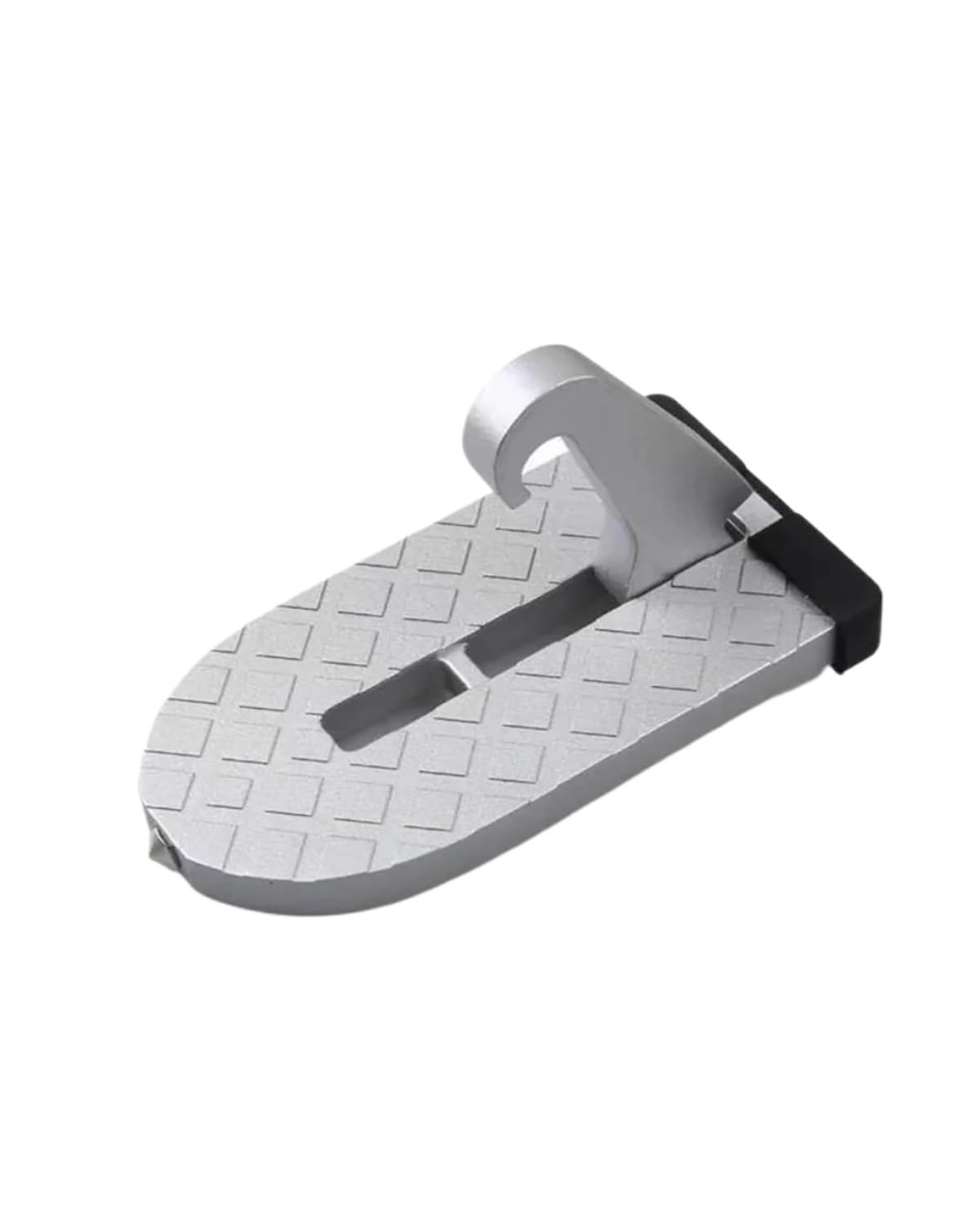 Klappbarer Auto Türpedal Auto-Dachträger-Stuf Faltbar Autotür-Stufe Universeller Verriegelungshaken Hilfsfußpedal Aluminiumlegierung(Silver) von OKUHGYS