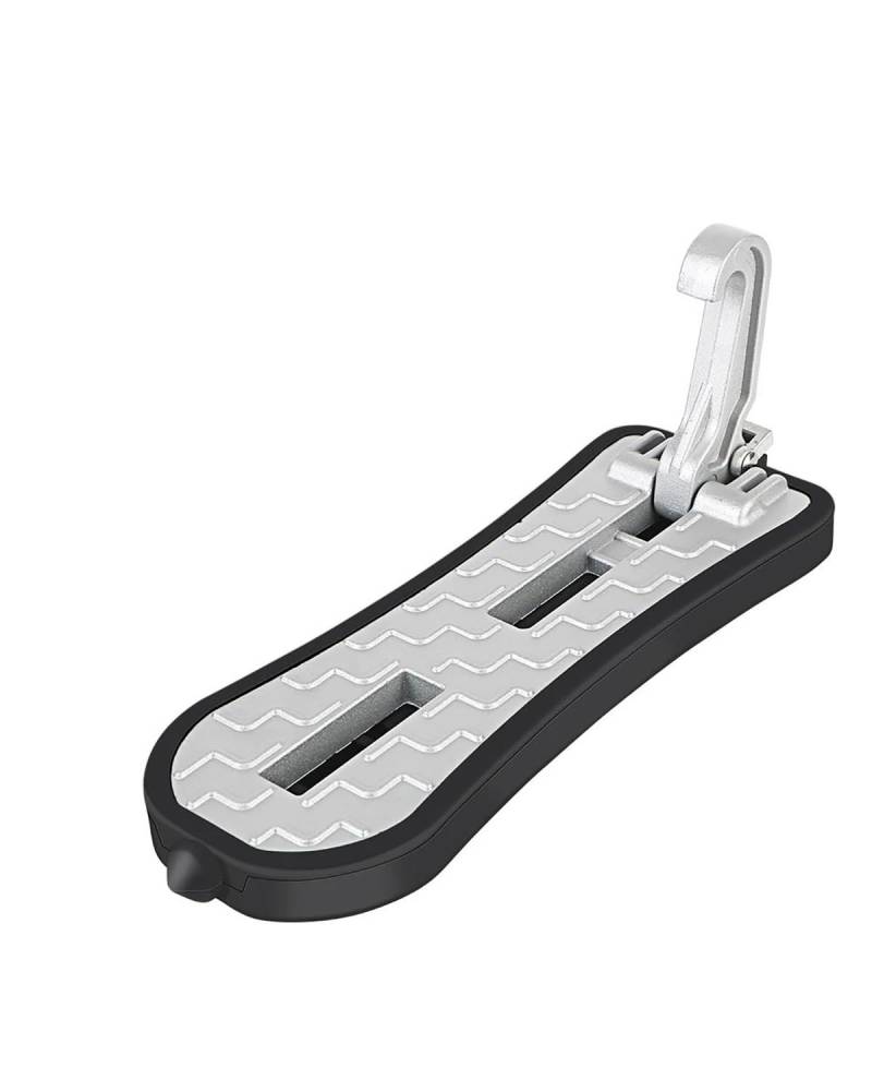 Klappbarer Auto Türpedal Erweitertes Autotürstufen-Hilfsfußpedal Faltbarer Riegelhaken Fensterbrecher Autodachträger-Stufenpedal(Silver) von OKUHGYS