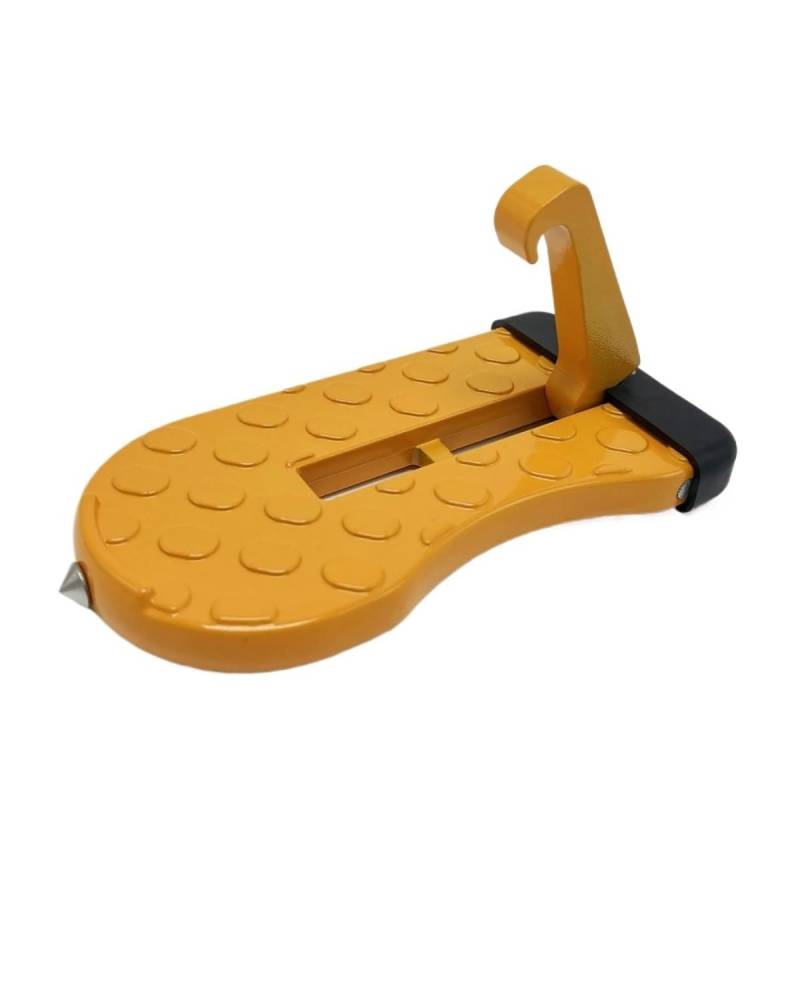 Klappbarer Auto Türpedal Faltbare Auto-Dachträger-Stufe Autotür-Stufe Universal-Verriegelungshaken Hilfs-Walking-Auto-Fußpedal Aluminiumlegierung(Orange) von OKUHGYS