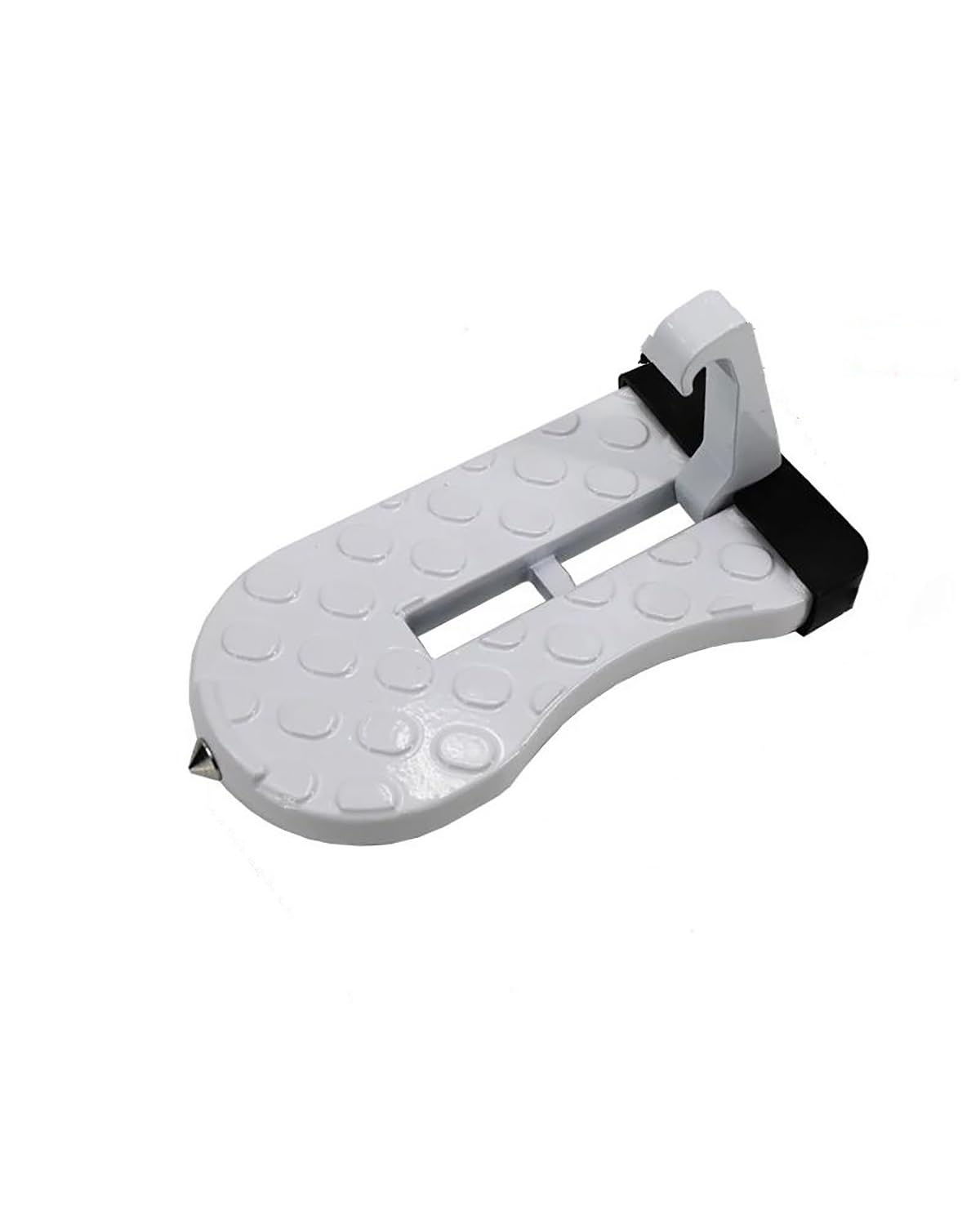 Klappbarer Auto Türpedal Faltbarer Auto-Dachträger Trittstufe Auto-Tür-Stufenhaken Hilfs-Walking-Auto-Fußpedal Aluminiumlegierung Autozubehör(WHITE) von OKUHGYS