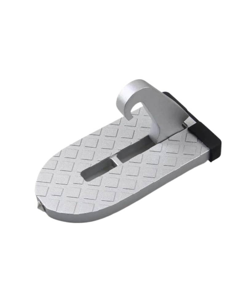 Klappbarer Auto Türpedal Faltbares Autodachträgerpedal Türpedal Universeller Verriegelungshaken Hilfsfußpedal Aus Aluminiumlegierung(WHITE) von OKUHGYS