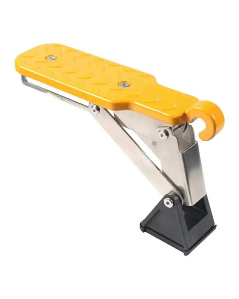 Klappbarer Auto Türpedal Türstufe Den Zugang Autodach Ständer Pedal Trittleiter Türverriegelungsstufe Aus Aluminiumlegierung Verstellbarer Und Faltbarer Dachträger(Orange) von OKUHGYS