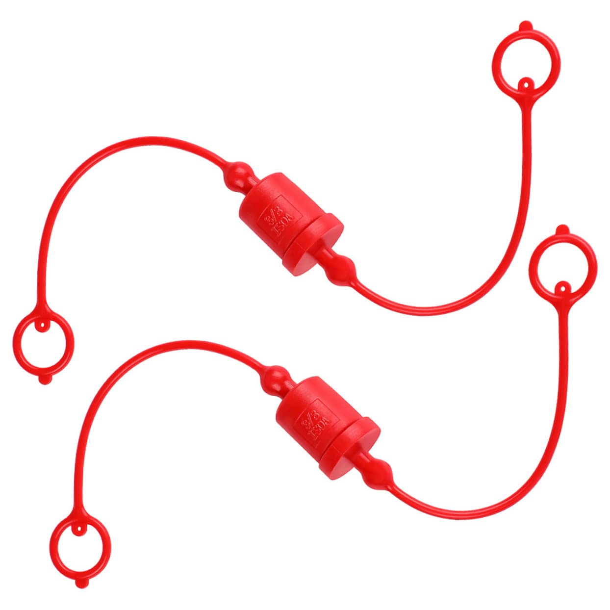 OKUMEYR 2 Sätze Stecker Staubschutzkappen Männliche Staubkappen Hydraulische Kappen Und Stecker Hydraulische Staubkappen 3/4 Kupplungsabdeckungen Hydraulische Schlauchabdeckungen von OKUMEYR