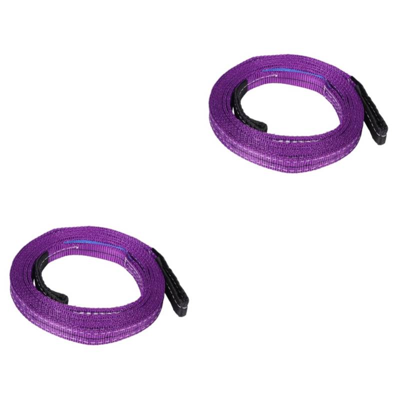 OKUMEYR 2St Schlinge Möbeltransportgurte Rigging-Riemen Hebebänder Hebegürtel Krangurte Flexibles Hebeband schwerlastgurt bewegliche Riemen Hebegurte und Hebegurte Polyester Violett von OKUMEYR