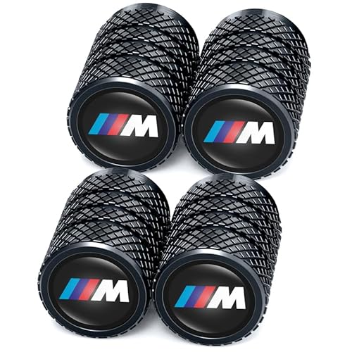 für BMW M Ventilkappen, Reifen Ventilkappen für BMW M M2 M4 M5 M6 M8 X1 X2 X3 X5 X6 M135i M240i Z4 328i X7,Ventilkappen mit Dichtung für stabilen Reifendruck, Autoventil Kappe, 4 Stück von OLFJJILEDFA