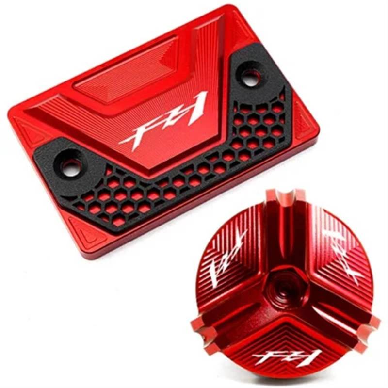 Bremsflüssigkeitsbehälter Cover Für YA&MAHA FZ1 Für Fazer FZ-1 2006-2015 2007 2008 Motorrad CNC Ablauf Motoröl Einfülldeckel Vorderradbremsflüssigkeitsbehälter Abdeckung von OLMAFD