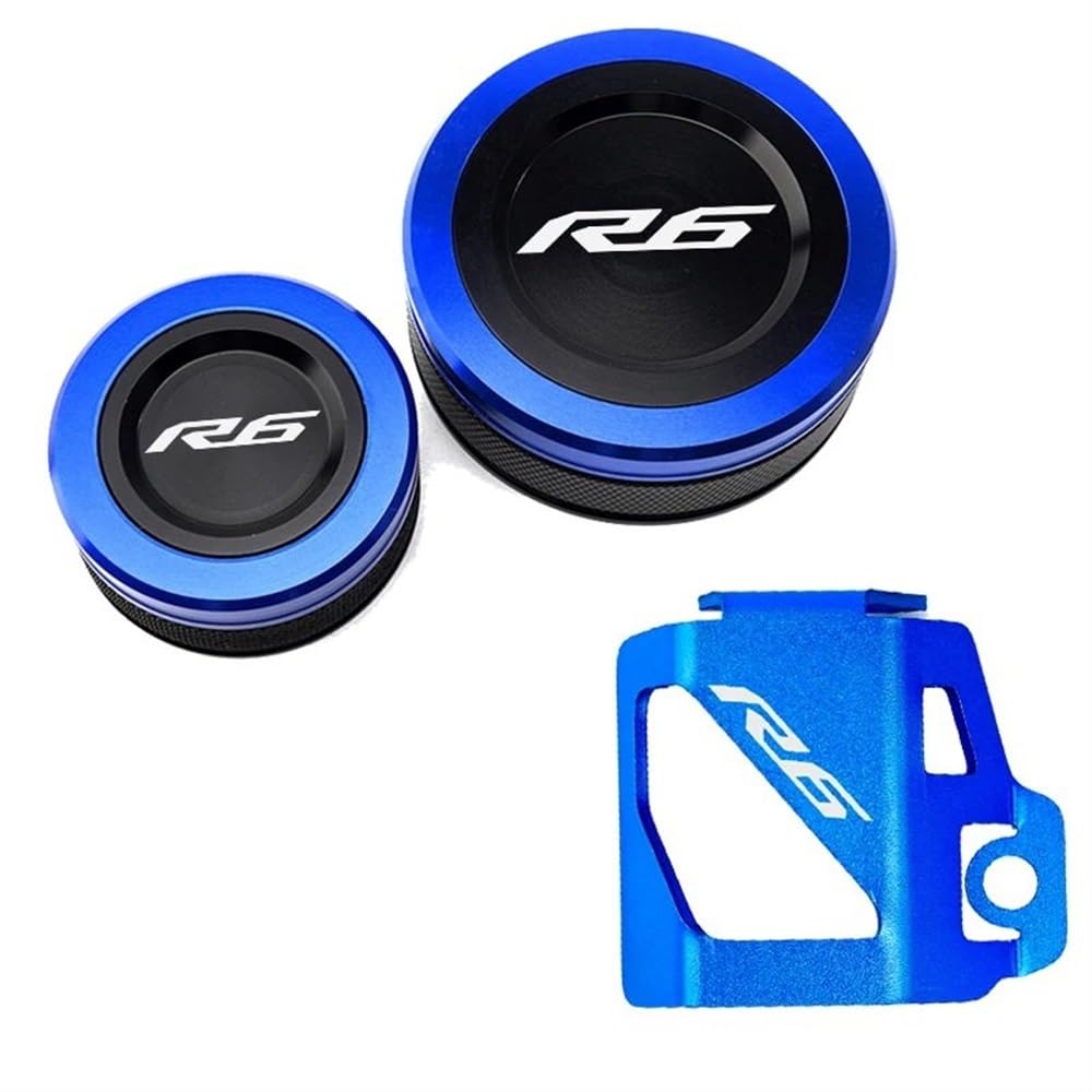 Bremsflüssigkeitsbehälter Cover Für Ya&maha R6 YZF R6 YZFR6 YZF-R6 2010-2022 2021 Motorrad Vorne Hinten Bremsflüssigkeitsbehälter Kappe Zylinderabdeckung Schutzfolie von OLMAFD