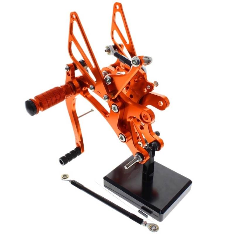 Fußrasten Pedal CNC Motorrad Einstellbare Fußrastenanlage Fußstützen Fußstütze Fußrasten Pedal Für Ya&maha YZF R1 1998-2003 2002 2001 2000 1999 1998 von OLMAFD