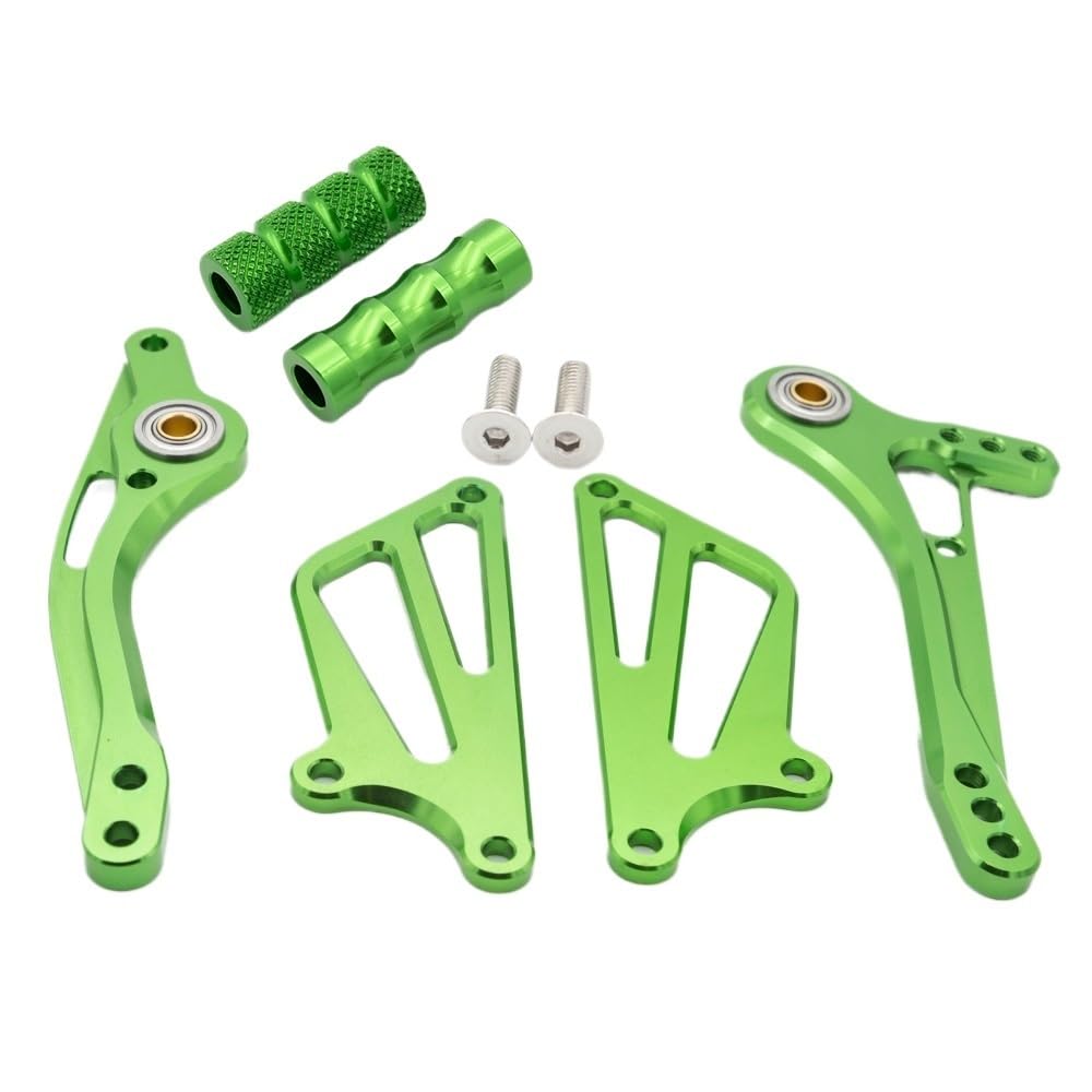 Fußrasten Pedal Für KA&WASAKI ZX10R 04-05 CNC Einstellbare Aluminium Motorrad Fußrastenanlage Fußraste Bremse Schaltknauf Teil von OLMAFD