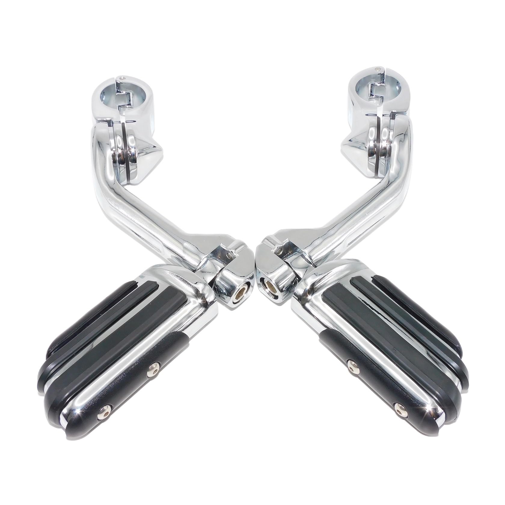 Fußrasten Pedal Motorrad 1-1/4" 32mm Fußrasten Fußrasten Langer Abgewinkelter Autobahn-Motorschutz Für Ha&rley Dyna Für Für Für Fatboy Touring Road Glide SportsterXL von OLMAFD