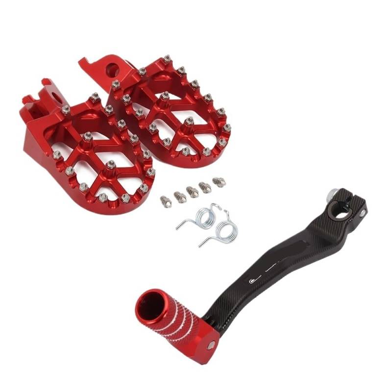 Fußrasten Pedal Motorrad Teile Getriebe Shift Fuß Hebel Pegs Rest Fußstützen Pedale Fußrasten Für CRF250L CRF250M 2013-2021 CRF250L CRF300L von OLMAFD