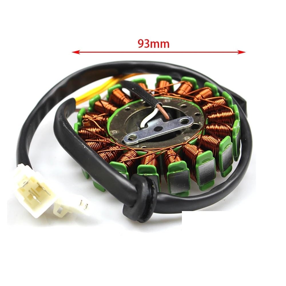 Motorgenerator Statorspule Motorrad Generator Stator Spule 18 Pole Magneto Für Haojue Für SU&ZUKI AN125 AN150 HJ125T-7 von OLMAFD