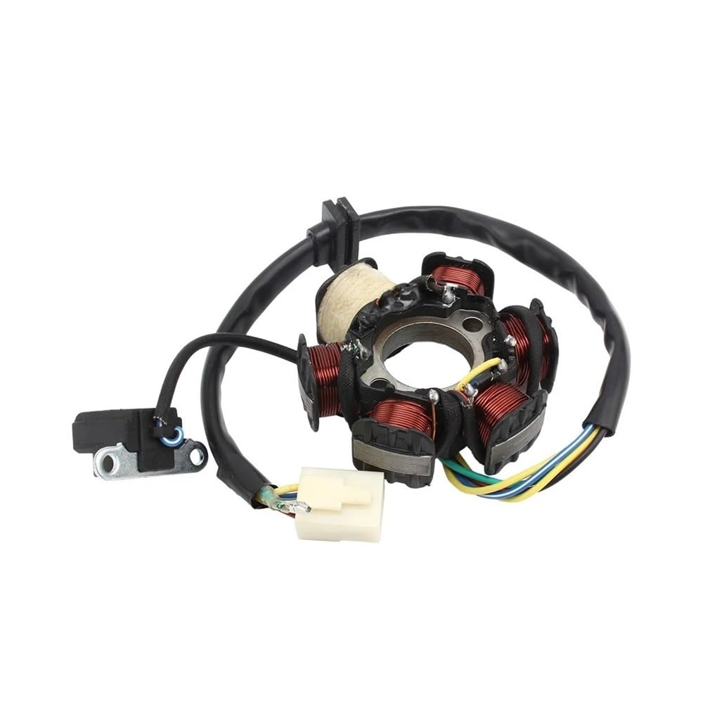 Motorgenerator Statorspule Motorrad-Magneto-Stator-Marke, Oberer Oder Unterer DC-Statorspule, 6-stufiger Gruppeninterpolationsgenerator Für 50cc-125cc-Motoren von OLMAFD